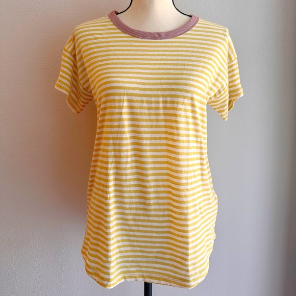 Madewell Whisper Stripe Crewneck Ringer T-Shirt - Picture 3 of 4